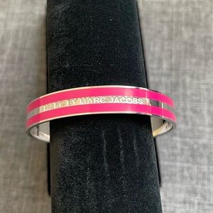 MARC BY MARC JACOBS Pink & Silver Bangle
